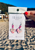 Soft Pink Heart Earrings